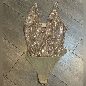 Dynamite sequin body suit